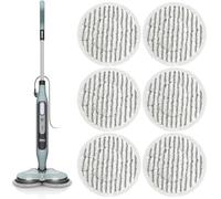 QOTSTEOS Almohadillas de repuesto para mopa de vapor compatibles con Shark S7000AMZ S7001, almohadillas giratorias lavables para fregar y desinfectar para todos los suelos duros sellados, para modelo
