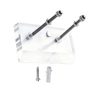 QOTSTEOS Soporte de pared para monopatín, estante de exhibición profesional de acrílico transparente para monopatín, cubierta, exhibición y almacenamiento (transparente)