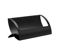 QOTSTEOS Titular de la tarjeta de visita para el escritorio, aleación de aluminio moderno titular de la exhibición de la tarjeta de visita del soporte de escritorio del estante de la tarjeta de