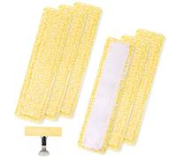 QOUBNIC Almohadillas de Limpieza para Kärcher, Microfibra Cubiertas de Repuesto Mopa Limpiacristales Kärcher para Karcher WV2 WV5 pWV6 Plus