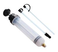 QOUBNIC Jeringa de aspiración de aceite, 500 ml Jeringa grande bomba manual con 2 tubos y un par de anillos de goma de repuesto bomba aspira aceite motor coche para líquido de frenos