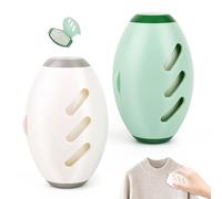QOUBNIC Reusable Lint Sticky Roller, 2 Piezas Bola de Gel Adhesivo Lavable para Quitar Pelusas, Rodillo Quita Pelusas Removedor, Pegajoso de Pelusa Lavable, Hair Remover for Clothes Portable