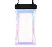 Qoukonao Bolsa seca para teléfono celular, funda de buceo subacuática reutilizable con cordón, bolsa de buceo para pantalla táctil, accesorios de viaje para actividades diarias y al aire libre, Black