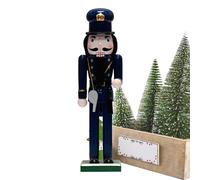 Qoukonao Cascanueces de Navidad, Figuras de coleccionistas de Cascanueces de policía, Adornos de Cascanueces de Navidad de 14 Pulgadas, decoración de Figuras de Madera para Fiestas de Festivales