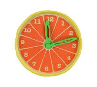 Qoukonao Reloj despertador de frutas - Moderno reloj despertador de cítricos | Pequeña decoración para niños, adultos, cumpleaños, profesores, escuela, dormitorio, sala de estar, apartamento, cocina