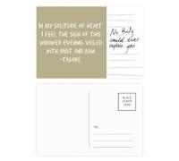 Qoutes - Tarjeta postal con texto en inglés "Famous People Healing Solitude Night"