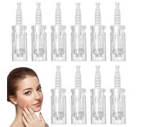 QOWIJEX 10 Piezas Agujas Dermapen 12 Puntas, Agujas Dermapen para Electric Microneedling Pen, Micro Agujas para Repuesto Puntas de Derma Pen, Microneedling Agujas Dermapen