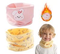 QOWIJEX 2 Piezas Braga Cuello Niño, Braga Cuello Invierno, Bufanda Tubular Niño, Bufanda Algodón, Resistente al viento y Cálido, para Niños y Niñas