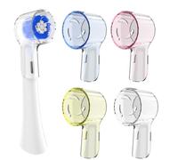 QOWIJEX Juego de 4 Recambio Tapas para Cepillos de Dientes, Compatibles con Cabezales de Repuesto Oral B, Compatibles con la Serie iO, para Viajes y Uso Doméstico