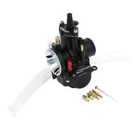 QOWIRUT Carburadores para Moto Boquilla Principal del Carburador Motocicleta Tamaño 21mm 24mm 26mm 28mm 30mm 32mm 34mm Scooters Motocross con Chorros Potencia Recipiente Flotador Transparente(24mm)