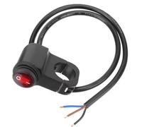 QOWIRUT Motocicleta Encendido 22mm Interruptor De Luz De Advertencia para Motocicleta Doble Señal De Emergencia Accesorio Universal para Motocicleta(Single Switch)