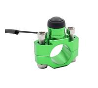QOWIRUT Motocicleta Encendido Compatible con Yamaha Motorcycle CNC Universal Engine Stop Start Kill Switch Interruptor De Botón Pulsador Momentáneo Piezas De Motocicleta(Green)