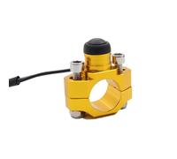 QOWIRUT Motocicleta Encendido Compatible con Yamaha Motorcycle CNC Universal Engine Stop Start Kill Switch Interruptor De Botón Pulsador Momentáneo Piezas De Motocicleta(Yellow)