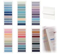 QOWUXHZ 1200Pcs Marcadores Adhesivos Y 50Pcs Notas Adhesivas Transparentes 6 Juegos De Marcapáginas Notas Adhesivas Transparentes Utilizables Como Etiquetas Para Libros Índices Anotaciones Coloridos