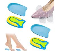 QOWUXHZ 2 Par Taloneras Silicona Talonera De Silicona De Gel Ortopédico De Aumento Para Proteger Del Dolor El Talón Y Aliviar El Espolón Calcáneo Fascitis Plantar Con 1 Par Plantillas Tacones Altos