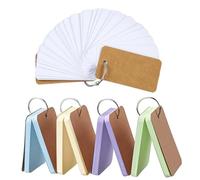 QOWUXHZ 250 Pcs Flashcards Tarjetas De Memoria Rayadas Con Anillo En La Práctica Caja De Aprendizaje Ficha Para Vocabulario Fórmulas Y Notas En Inglés 5 Colores 7×4Cm