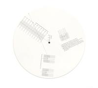 QOXEZY 1 Placa De Calibración De Pastillas De Vinilo Placa De Calibración Acrílica Para Ajustes Y Pruebas Eficaces De Discos De Vinilo LP, Material Acrílico