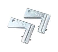 QOXEZY 2 llaves de desconexión de aislador de batería 47401 para mini excavadoras y descargadores JCB 701/47401, pieza de repuesto de metal compatible con máquinas JCB