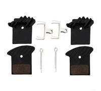 QOXEZY 2 pares de pastillas de freno de disco hidráulico para bicicleta de montaña, reemplazo de pinza de disipación de calor semimetálica, para sistema de frenado NUTT, rendimiento silencioso