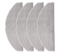 QOXEZY Accesorios de piezas de repuesto para aspiradora Eufy G50 Hybrid L60 Hybrid SES, piezas de repuesto de paños de microfibra para fregona, paquete de 4/10, gris (paquete de 4)