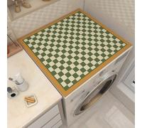 QOXEZY Alfombrilla antideslizante absorbente de agua para lavadora, para un rendimiento constante en el tiempo, para lavadoras (verde poco profundo)