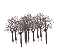 QOXEZY Árboles de modelo marchitos texturizados, paquete de 10 unidades para dioramas y mesas de arena, paisaje realista de plástico de 11 cm para modelos de trenes y exhibiciones de arquitectura