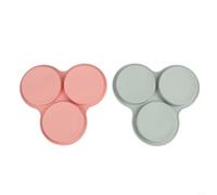 QOXEZY Bandeja de silicona para huevos para freidora de aire, paquete de 2 sartenes no flexibles, para cocinar huevos, magdalenas, sándwiches pequeños, para freidoras de aire, hornos microondas, no