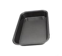 QOXEZY Bandeja rectangular de acero al carbono, acabado antiadherente para una fácil limpieza, profundidad apilable para una organización eficiente de la cocina, para pollo asado, para hornear pan (34