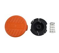 QOXEZY Bobina y línea para Black & Decker Black & Decker BST2018 BDST182ST1 BESTE625 ST4525, carrete de repuesto para recortadora, carrete de alimentación automática de repuesto, 1 carrete + 1 tapa
