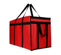 QOXEZY Bolsa de aislamiento de alimentos respetuosa con el medio ambiente diseñada para soportar cargas pesadas mientras mantiene el contenido fresco, como lo muestra la imagen, red black