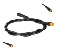 QOXEZY Cable conector impermeable M8 de 3 pines para piezas de scooter eléctrico, cable flexible resistente a la abrasión, macho hembra para conexión eléctrica estable, negro (100 cm)