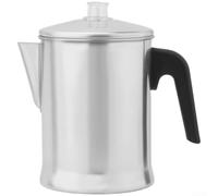 QOXEZY Cafetera de acero inoxidable para hacer café, acero inoxidable 304 con construcción de aluminio para preparación multiusos, mango resistente al calor, boquilla en forma de V