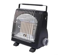 QOXEZY Calentador y estufa de butano inalámbrico 2 en 1, cocina portátil de gas para camping con encendido automático, calentador de acero inoxidable al aire libre para tienda de campaña, patio, caza