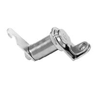 QOXEZY Cerradura de leva para archivador, taquilla, caja de herramientas, cerradura de aleación de zinc con candado con tamaños de 16/20/25/30 mm, color plateado