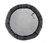 QOXEZY Cubierta de red de barril de lluvia, malla de barril de lluvia, 120 cm, protector de colector de lluvia, red de agua con cordón para el hogar, al aire libre, jardín, cubo de captación de agua,