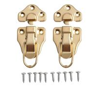 QOXEZY Duckbill Switch Latch Case Switch Latch Guitar for Ideal for Home with Antique and Duckbill Size 2 Set Made from Wood Iron MaterialMade with Iron (Gold)