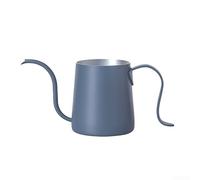 QOXEZY Filtro de cono de acero inoxidable 304 para cafetera manual V60, accesorios de preparación lenta, 18,2 cm, color plateado (azul)