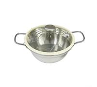 QOXEZY Freidora de acero inoxidable 304 con tapa de silicona, filtro semicircular para soporte de reutilización de aceite, puerto guía curvado para un funcionamiento seguro, para patatas fritas