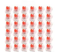 QOXEZY Interruptores mecánicos táctiles con fuerza de accionamiento de 50 gf y respuesta táctil consistente, para teclados estándar MX para escribir y jugar (rojo)
