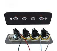 QOXEZY Juego de botones de interruptor para paneles de control de campana extractora, disposiciones típicas de terminales y perfiles de accionamiento, para ajuste de ventilador multifunción y control