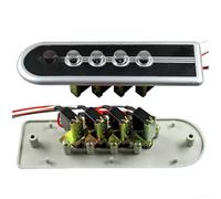 QOXEZY Juego de botones de interruptor para paneles de control de campana extractora, disposiciones típicas de terminales y perfiles de accionamiento, para ajuste de ventilador multifunción y control