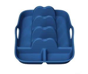 QOXEZY Juego de soportes de silicona para tacos con cuenco de inmersión, antideslizante, apto para microondas, apto para lavavajillas, diseñado para tacos firmes y suaves, para comidas casuales y