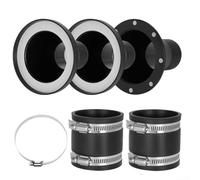 QOXEZY Kit de conectores de recogida de polvo magnéticos y abrazaderas, acopladores de goma flexibles de conexión rápida para herramientas eléctricas, construcción de plástico y acero de ingeniería