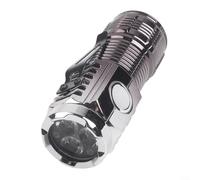 QOXEZY Linterna LED triple compacta, luz recargable de alto brillo de 500 lúmenes, carga rápida tipo C, cola magnética y clip de bolígrafo para uso en exteriores (D)