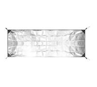 QOXEZY Manta térmica de picnic de doble cara de papel de aluminio | Esta alfombrilla de aluminio de doble cara proporciona un excelente aislamiento térmico y resistencia a la humedad para