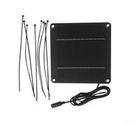 QOXEZY Panel solar monocristalino de 12 V 4 W con cable de 1,5 metros para aplicaciones de iluminación de jardín y calle, con conector CC 5521 para una aplicación versátil