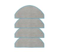 QOXEZY Paños de microfibra para Roomba, compatibles con Essential 2/para VAC/Essential Y051240 robot aspirador, reutilizables y lavables a máquina, paquete de 4