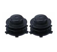 QOXEZY Paquete de 2 bobinas de cabezal de recortadora para STIHL FS 44 55 80 83 85 90 100 110 120 130 200 250 AutoCut 25-2, compatible con FS-KM, cabezal de línea de corte de césped de plástico negro