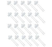 QOXEZY Paquete de 20 etiquetas de acero inoxidable para plantas, identificación de flores, hierbas y verduras, 27,3 x 9 cm, etiquetas de metal con espacio de escritura, reutilizables y resistentes a