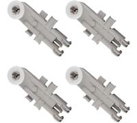 QOXEZY Paquete de 4 rodillos para cesta superior de lavavajillas, repuesto para lavavajillas Kenmore, utiliza 8268743 como pieza original, fácil instalación, rodamiento suave para una mayor movilidad
